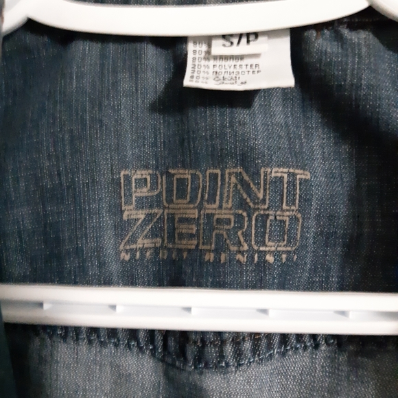 Vintage Point Zero denim blazer small - Picture 3 of 7